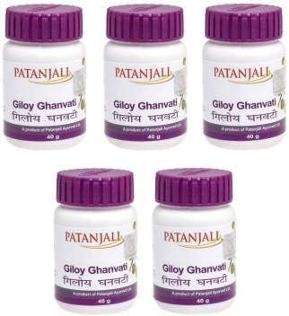 Patanjali Giloy Ghan Vati - 40gm Pack of 5