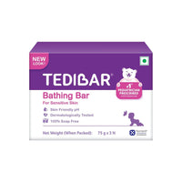 Tedibar Baby Bathing Bar for Sensitive Skin | Soap Free pack of 2