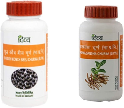 Patanjali Konch Beej Churna Shuddh & Ashwagandha 100 gm Each