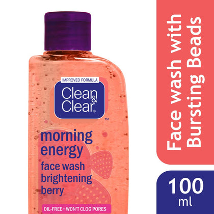 Clean & Clear Morning Energy Berry Face Wash, 100ml