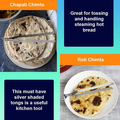 Stainless Steel Tong Roti Chapati Chimta/Chipya/Pakad