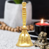 Puja Bell for Temple | Hand Held Bell for Events Decoration, Food Line, Alarm, Jingles, Ringing and Service Bell (Small)