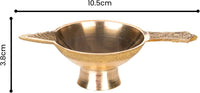 Traditional Brass Aarti Diya Deepam Diva for Puja Essential Pooja Article for Aarti Arti Deepak Deepam for Home Temple Décor Accessory Gifts (Aarti Diya Design-1)