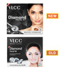 VLCC Party Diamond Facial Kit - Single Use | Salon Like Facial at Home in Just 6-Steps | Includes Cleanser, Scrub, Cream, Face Pack & Moisturizing Gels | 2.12 Oz/60g