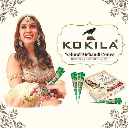 KOKILA Mehendi Cone  (12 Pcs) Natural Mehendi