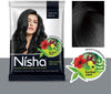 Nisha Henna Based Color Dye For Hair (0.35 Ounce (Pack of 10), Natural Black)