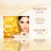 VLCC Gold Facial Kit - Single Use | Salon Like Facial at Home in Just 6-Steps | Includes Cleanser, Scrub, Cream, Face Pack & Moisturizing Gels | 2.12 Oz/60g